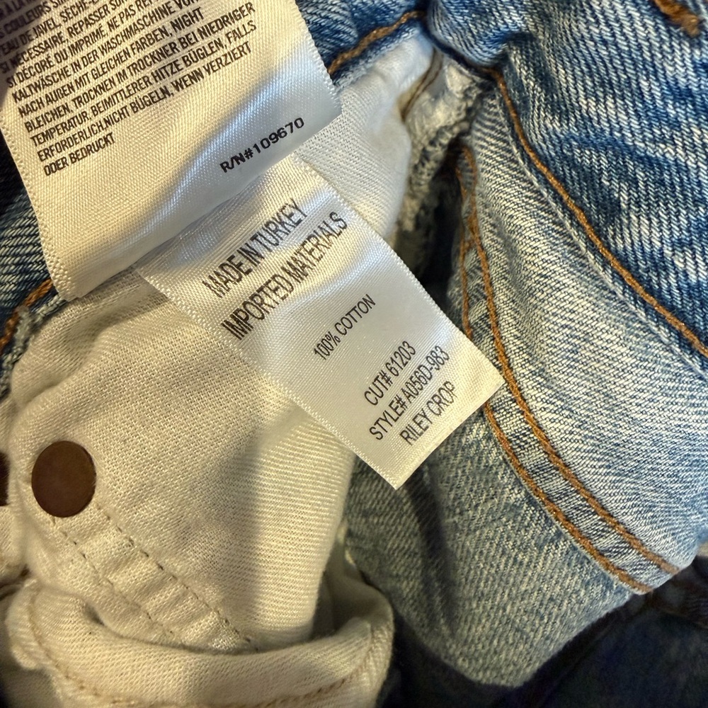 Agolde Women’s Jeans Riley Cop Wash Blitz Size 30 - Picture 5 of 6